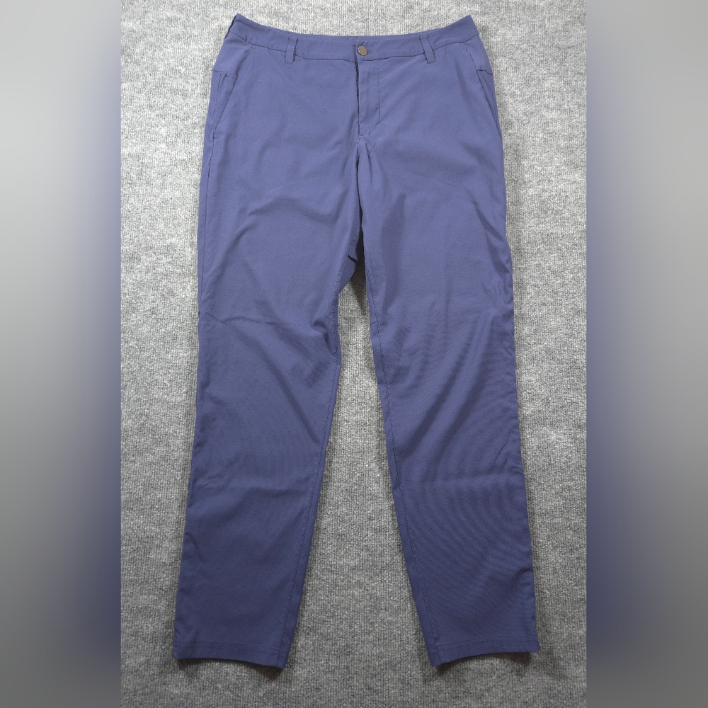 ​Lululemon Men's Commission Pant Classic 32 Iron‎ Blue Warpstreme Golf Chino - Picture 2 of 8